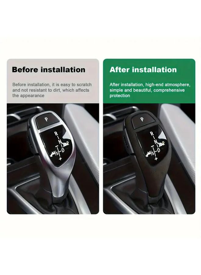 Black Gear Knob Cover For BMW 3 4 Series F20 F30 F32 F36 Dashboard Upgrade - Image 3